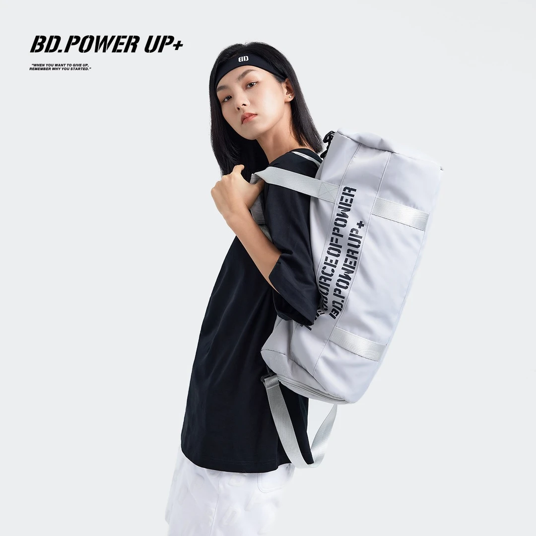 BD.POWER UP+大容量单肩包百搭多功能户外运动休闲印花手提包男