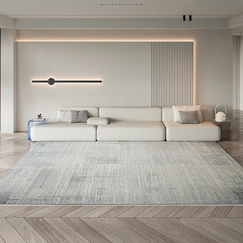 【满铺】定制超柔加密客厅地毯极简侘寂风床边毯家用耐脏易打理简约