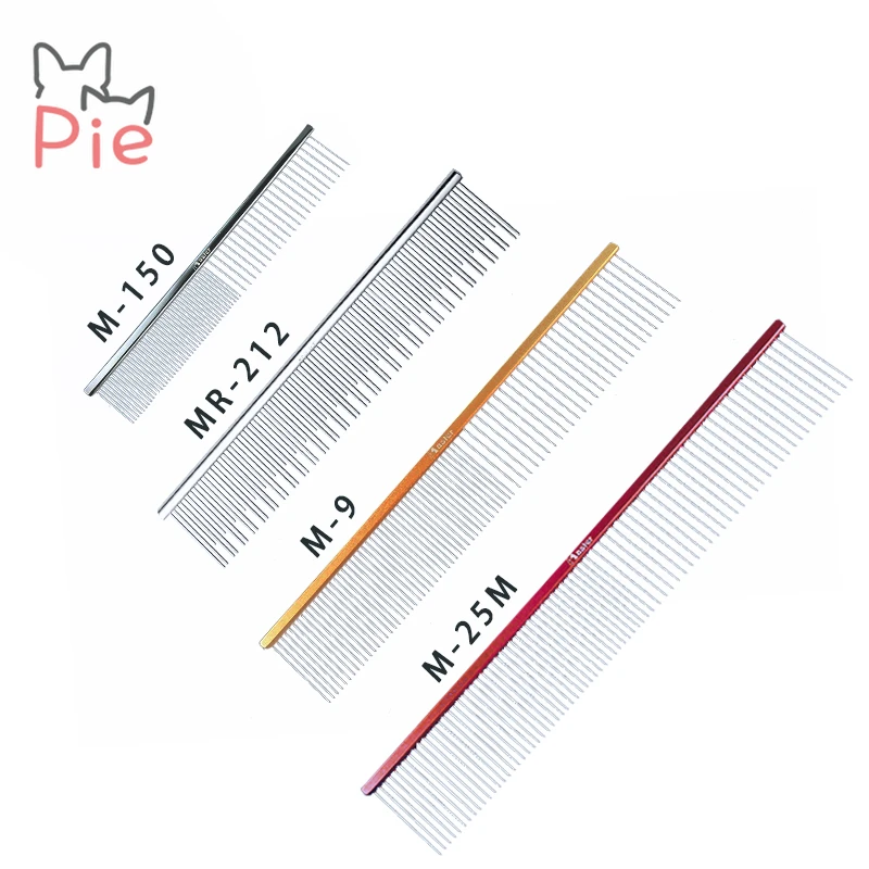 梁老财台湾Master宠物美容师萌系彩色铝合金直排梳猫咪狗开结梳子