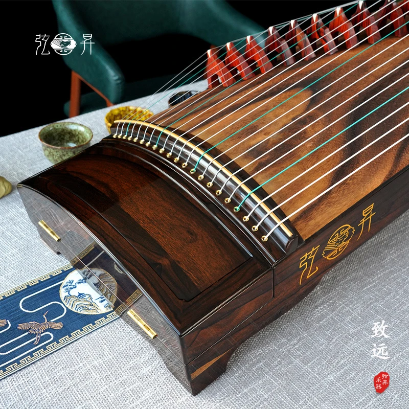 弦昇古筝致远S163标准筝墨西哥黑白檀材质挖筝工艺专业演奏级古筝