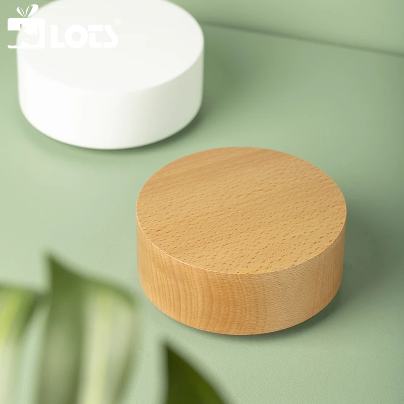 LOTS | 实木质音乐盒八音盒旋转底座黏土模型圆形展示台diy礼物