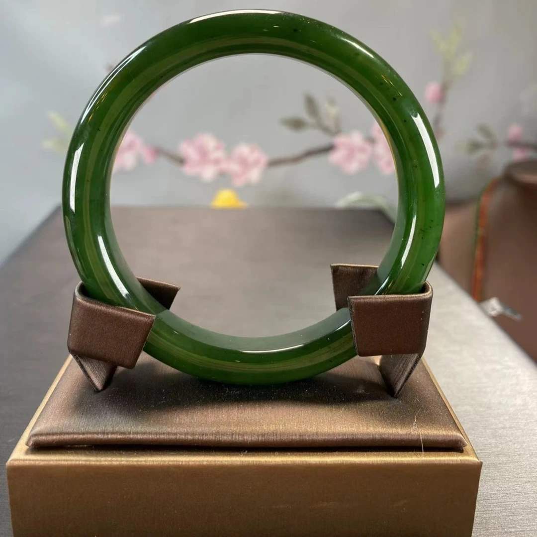 【芳華珠宝】·和田玉碧玉手镯