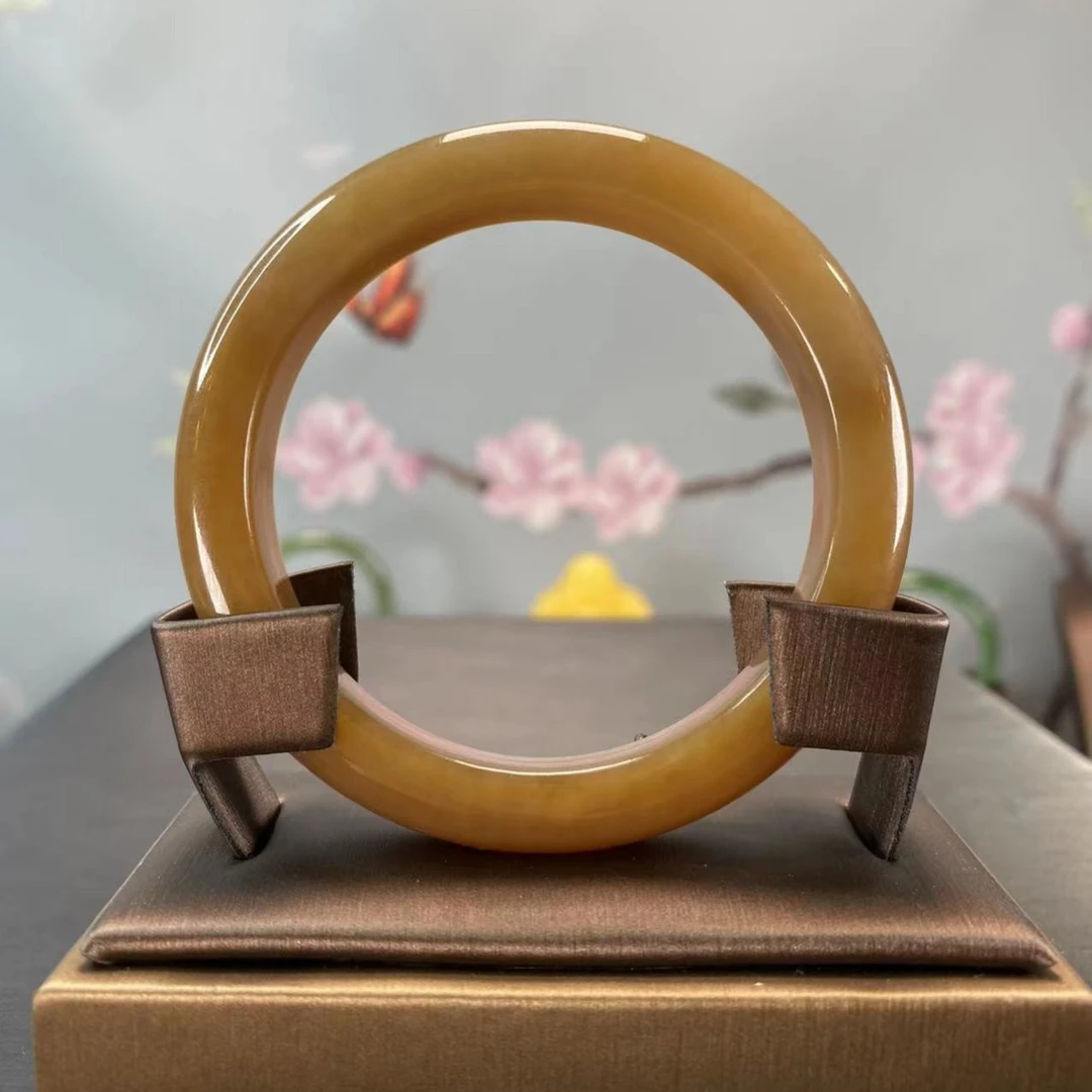 【芳華珠宝】和田玉满糖手镯（单支）多样性发货