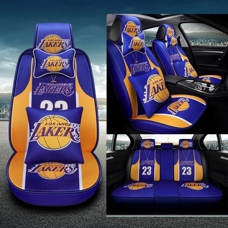 NBA篮球科比詹姆斯潮牌全包汽车座套湖人坐垫冬季座椅套四季通用