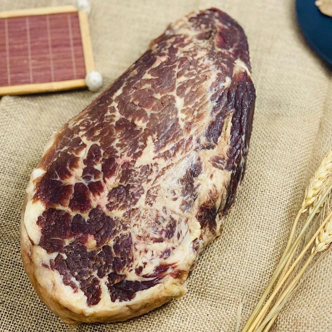 滇牛佳1000g雪花牛干巴云南金标级真空包装 送菌包