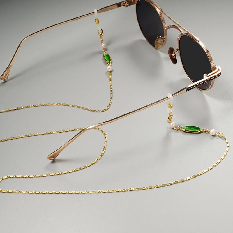 眼镜链太阳镜挂脖女装饰链条水晶配饰墨镜链子眼镜挂链口罩链