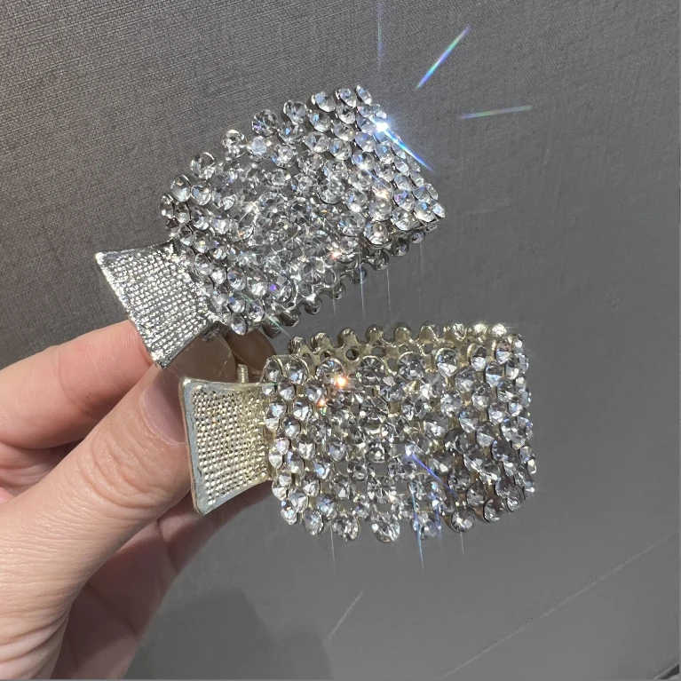 【势得】亚克力发饰 夏款固定高马尾抓夹闪闪气质款