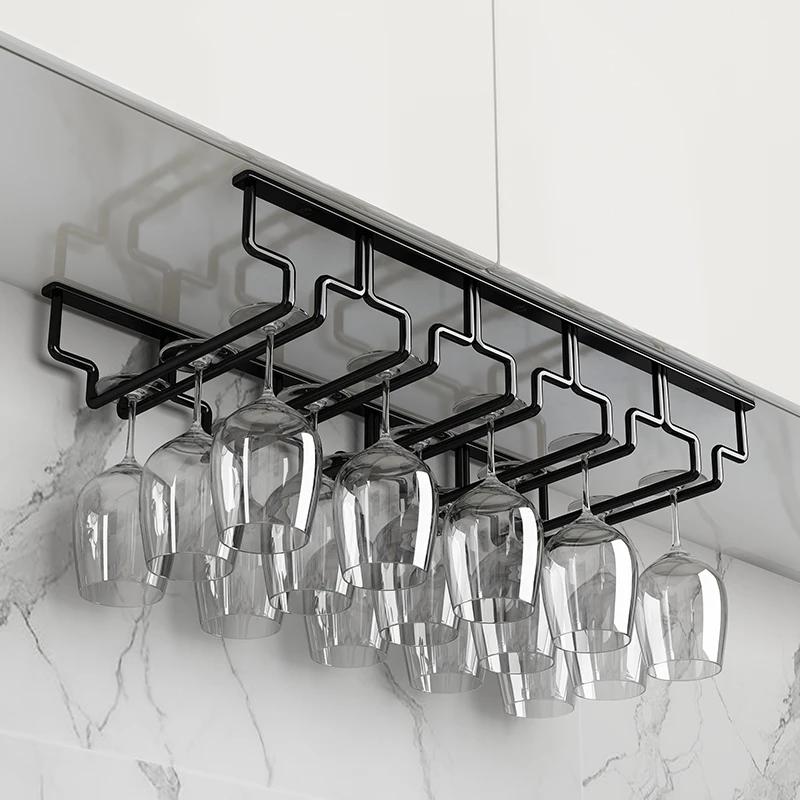 厂家直销  酒杯架倒挂高脚杯悬挂摆件收纳神器红酒杯架子简约高级