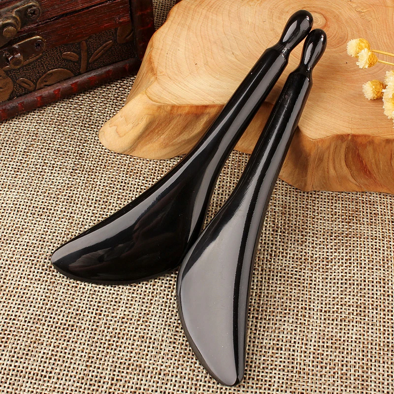 正宗黑水牛角美容板眼刮板面部脸部眼部美容院痧经络穴位拔筋棒