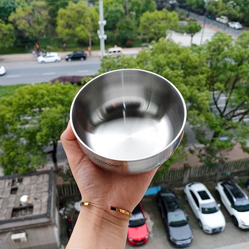 德式18/10 不锈钢传承小碗 儿童碗 内径10厘米 重306克 钢碗家用