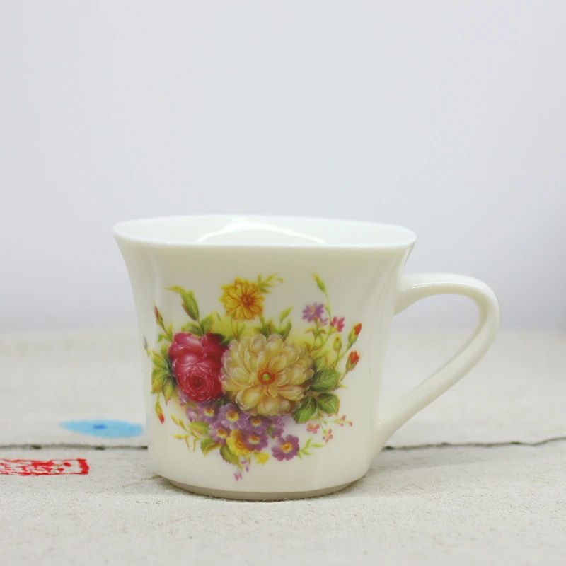 XIANGYAN/祥燕陶瓷有耳小酒盅小茶杯老式有手柄茶盅喝茶杯异形杯