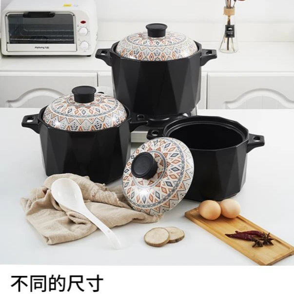 万花款 明火砂锅煤气灶专用家用煲仔饭沙锅炖锅煲汤耐高温石锅