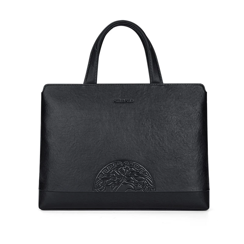 WILLIAMPOLO英皇保罗商务休闲英伦风头层牛皮植鞣工艺男士公文包