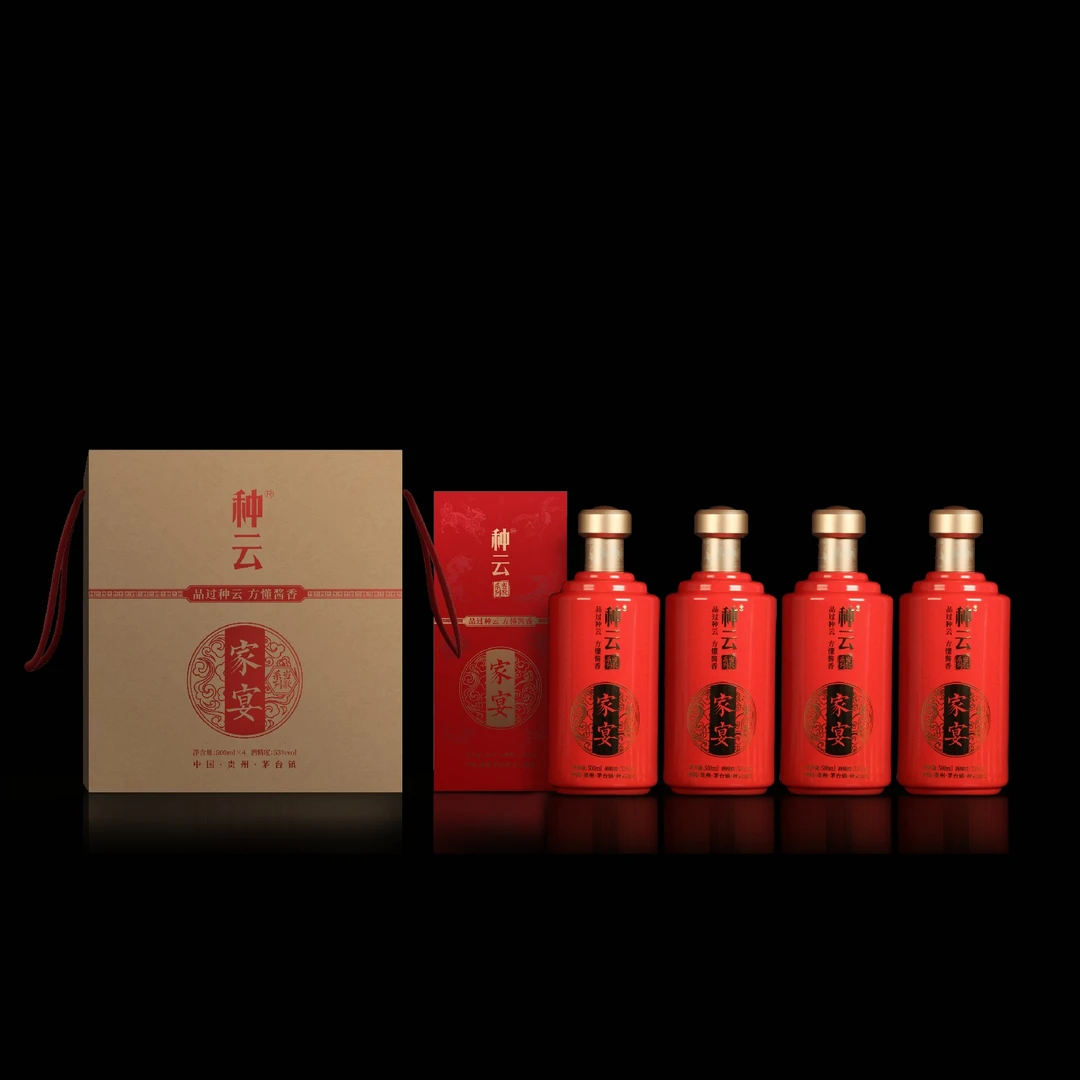 种云先生家宴酱香型白酒 纯粮固态 古法工艺 500ml瓶装53度500ml
