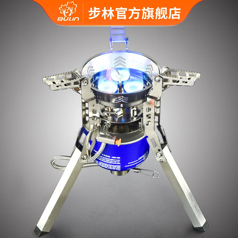 步林户外烧烤野营野炊气炉大功率猛火气炉折叠炉携带便利B16