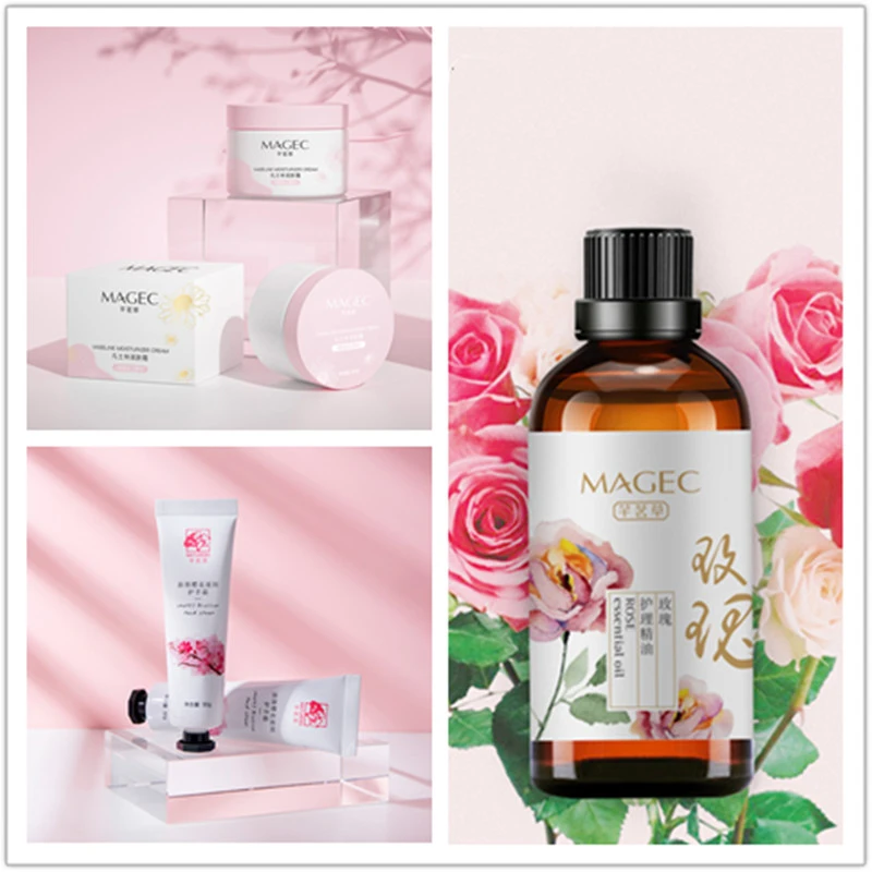 【院线品质】芊茗草凡士林润肤霜+玫瑰精油套装 补水保湿提亮肤色