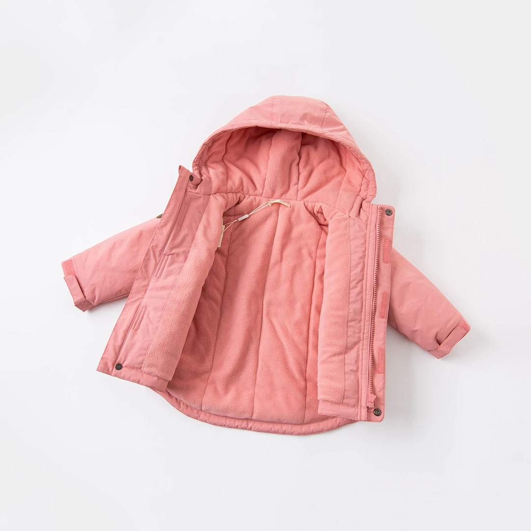 戴维贝拉棉服男童女童外套秋冬宝宝加厚棉衣DB16285