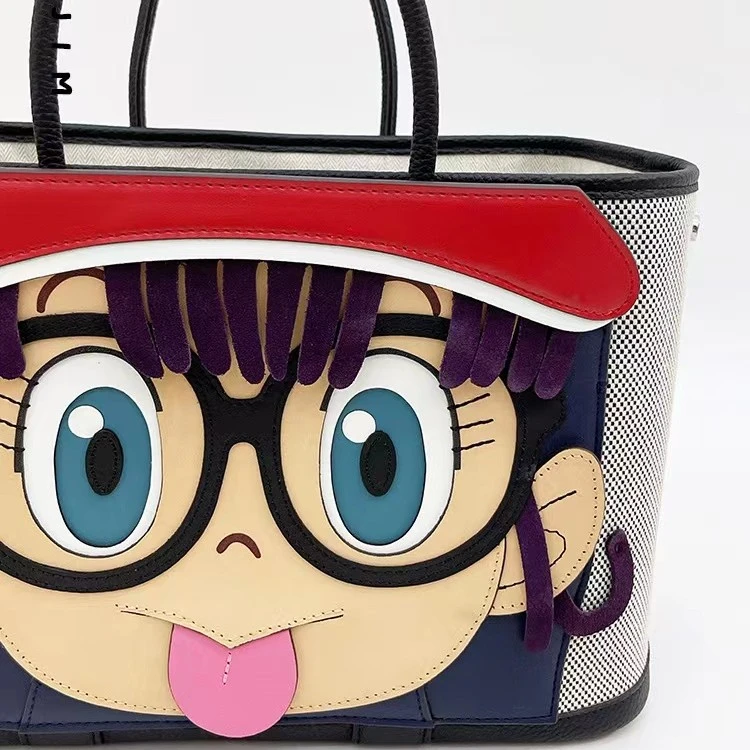 CTANDJIM小云绿色蓝色学院女包学院手提包周末包手工雕刻拼接