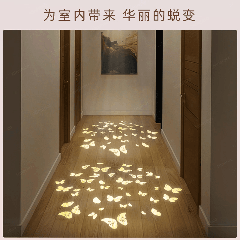 入户投影灯创意装饰过道走廊楼道LED迎宾灯简约小夜灯筒灯玄关灯