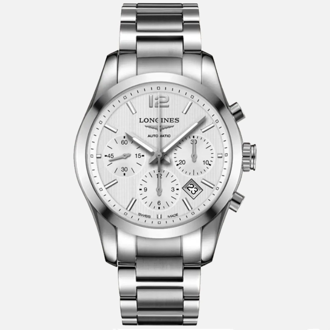 95新 Longines/浪琴 华奢名品/康铂计时/单表/41mm/公价25300