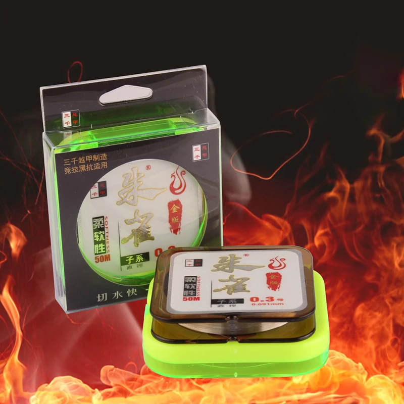 三千越甲朱雀金版鱼线原丝尼龙线主线子线德国进口竞技黑坑台钓线