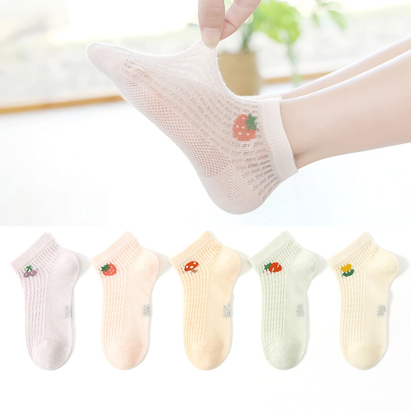 六指鼠儿童袜子夏季薄款透气男童女童宝宝可爱公主卡通学生船袜
