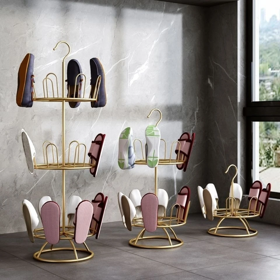 晾鞋架多层铁艺鞋架落地式悬挂式鞋架阳台晒鞋架子家用简易晾鞋架