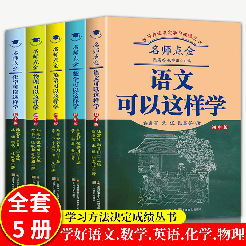 名师点金语文数学英语物理化学可以这样学正版五年中考三年模拟