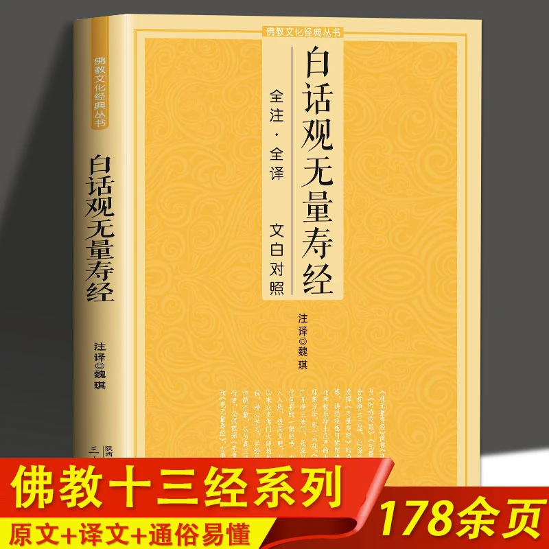 白话观无量寿经全注全译 文白对照佛说观无量寿佛经净土三经阿弥