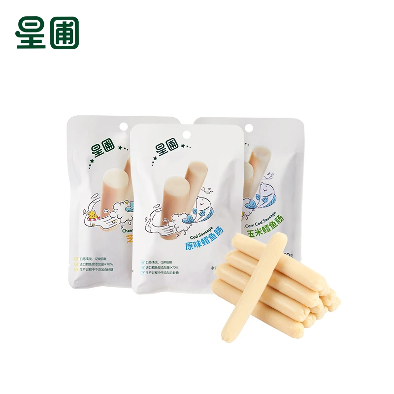 星圃原味/玉米味/芝士味鳕鱼肠 6袋装 60g/袋