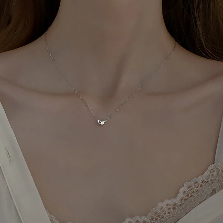 坠链均925银 银项链女款时尚首饰吊坠高级感轻奢小众锁骨链项链