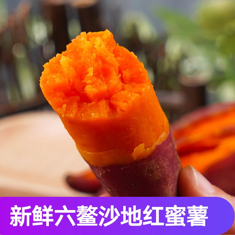 西瓜红蜜薯糖心板栗番薯5斤农家自种新鲜六鳌蜜薯地瓜整箱皮薄