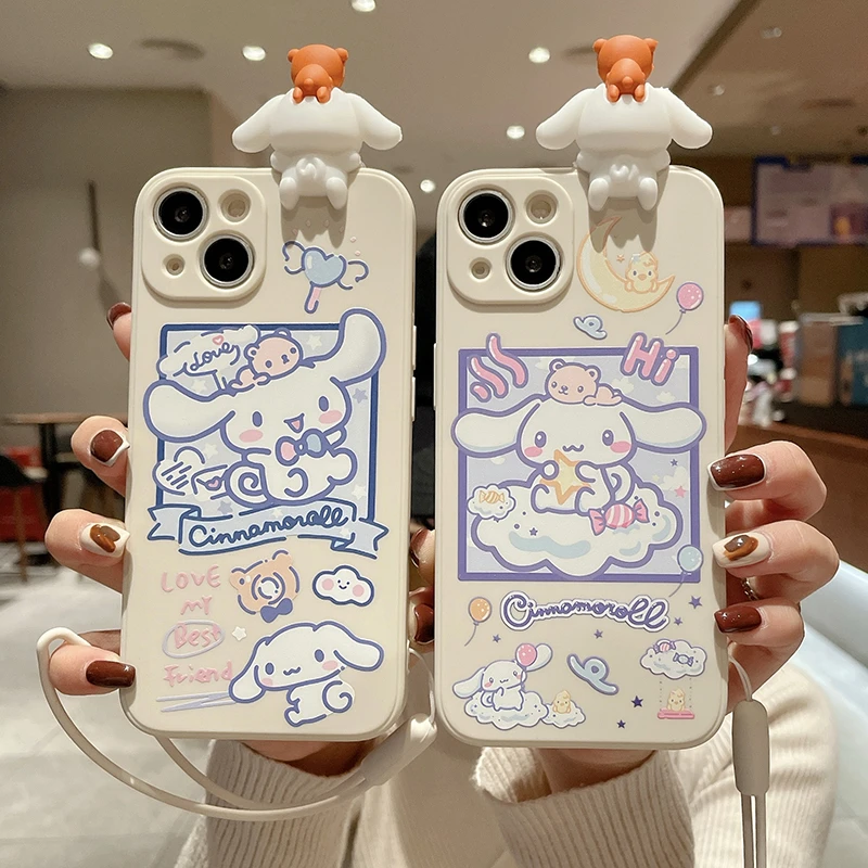 型号可定制苹果 华为 小米 oppo vivo玉桂狗卡通手机壳直边软防摔