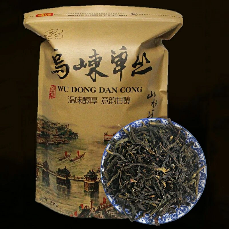 凤凰单丛潮州乌岽单枞茶大乌叶鸭屎香特级乌龙茶叶清香型散装500g