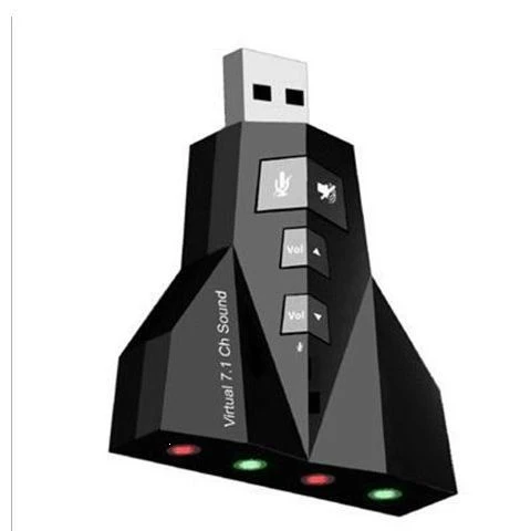 USB7.1声卡外置台式机电脑笔记本外接独立声卡免驱耳机转换器