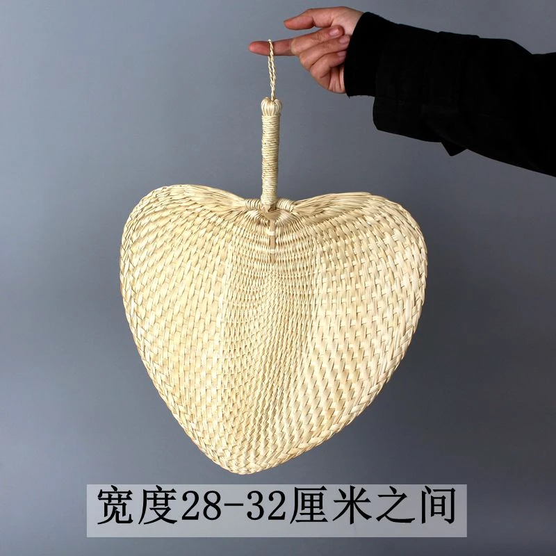 棕叶心扇子手工编织