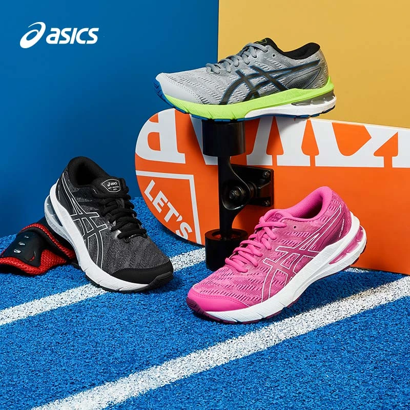 Asics亚瑟士男女儿童运动鞋缓震跑步鞋舒适透气网面鞋1014A211