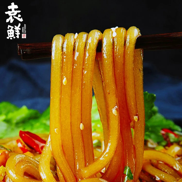 袁鲜酸辣粉 四川特产小吃麻辣方便速食 手工红薯粗粉276g*5袋