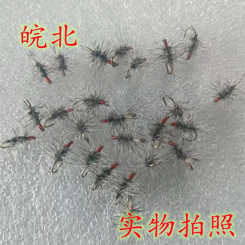 10枚格里菲斯飞蝇钩白条马口路亚假饵进口蓑羽纯手工绑制包邮