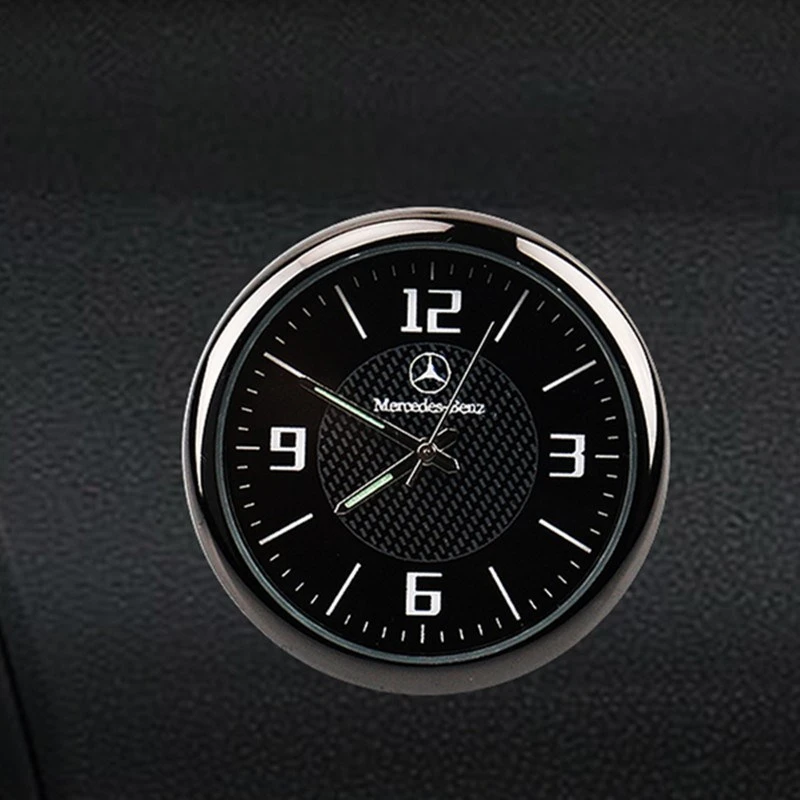摩托车汽车粘贴时钟小牛电动车钟表数字石英表摆件车载表外卖装备