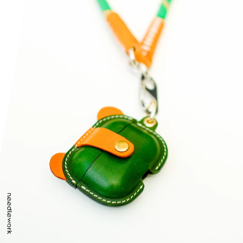 Airpods 3适用苹果保护套手工皮质收纳包1&2代Pro蓝牙耳机保护壳