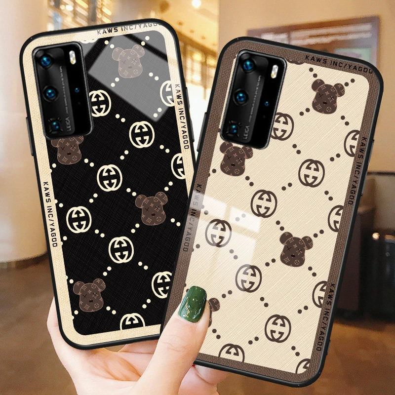 苹果/华为/OPPO/vivo/小米系列  潮牌时尚创意个性钢化玻璃手机壳