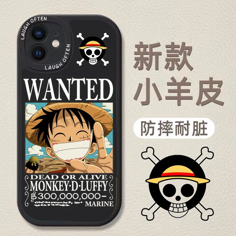 海贼王悬赏令苹果13手机壳iPhone11promax索隆12全包Xsmax小羊皮