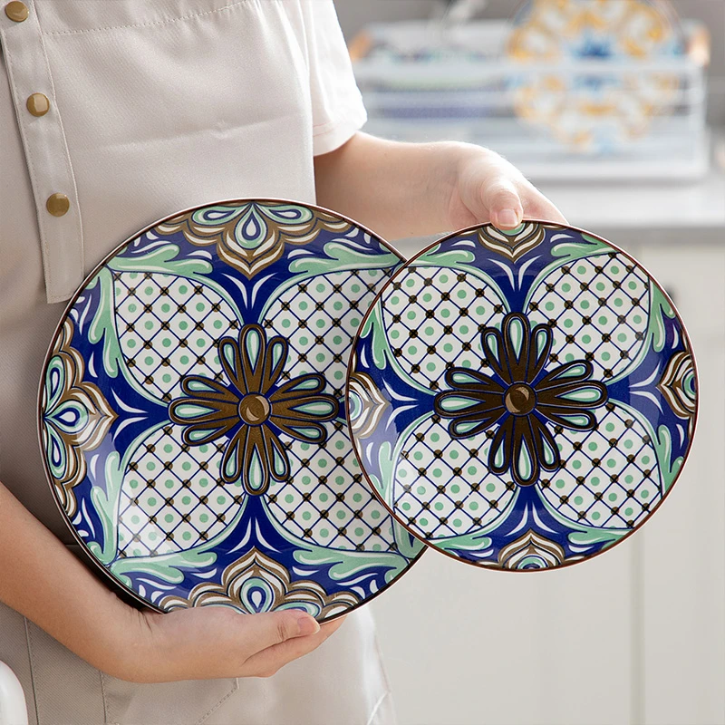 VANCASSO简思小盘21cm高级感菜盘牛排盘子陶瓷菜盘设计感餐具