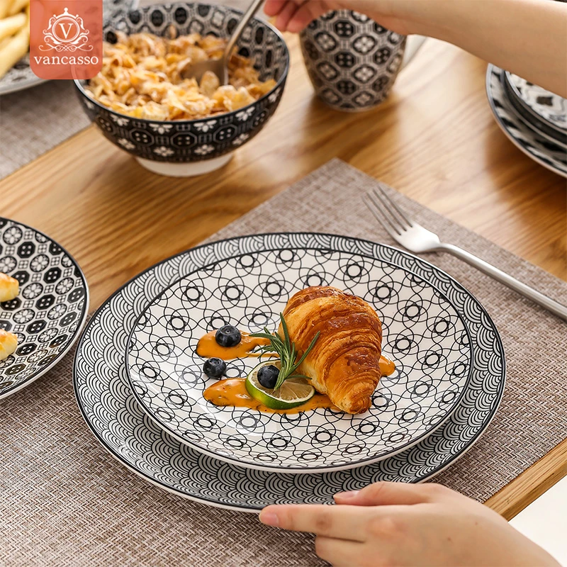 VANCASSO海露卡小盘21cm高级感陶瓷盘子高颜值菜盘