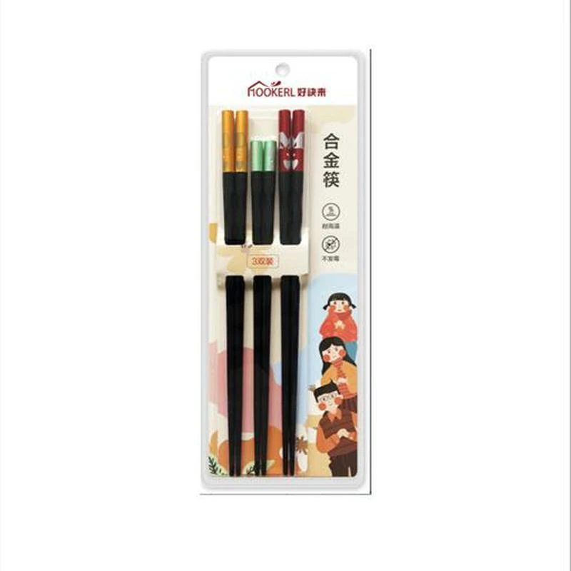HOOKERL/好快来竹/木/合金筷 选择规格材质高档防滑防霉家用创意