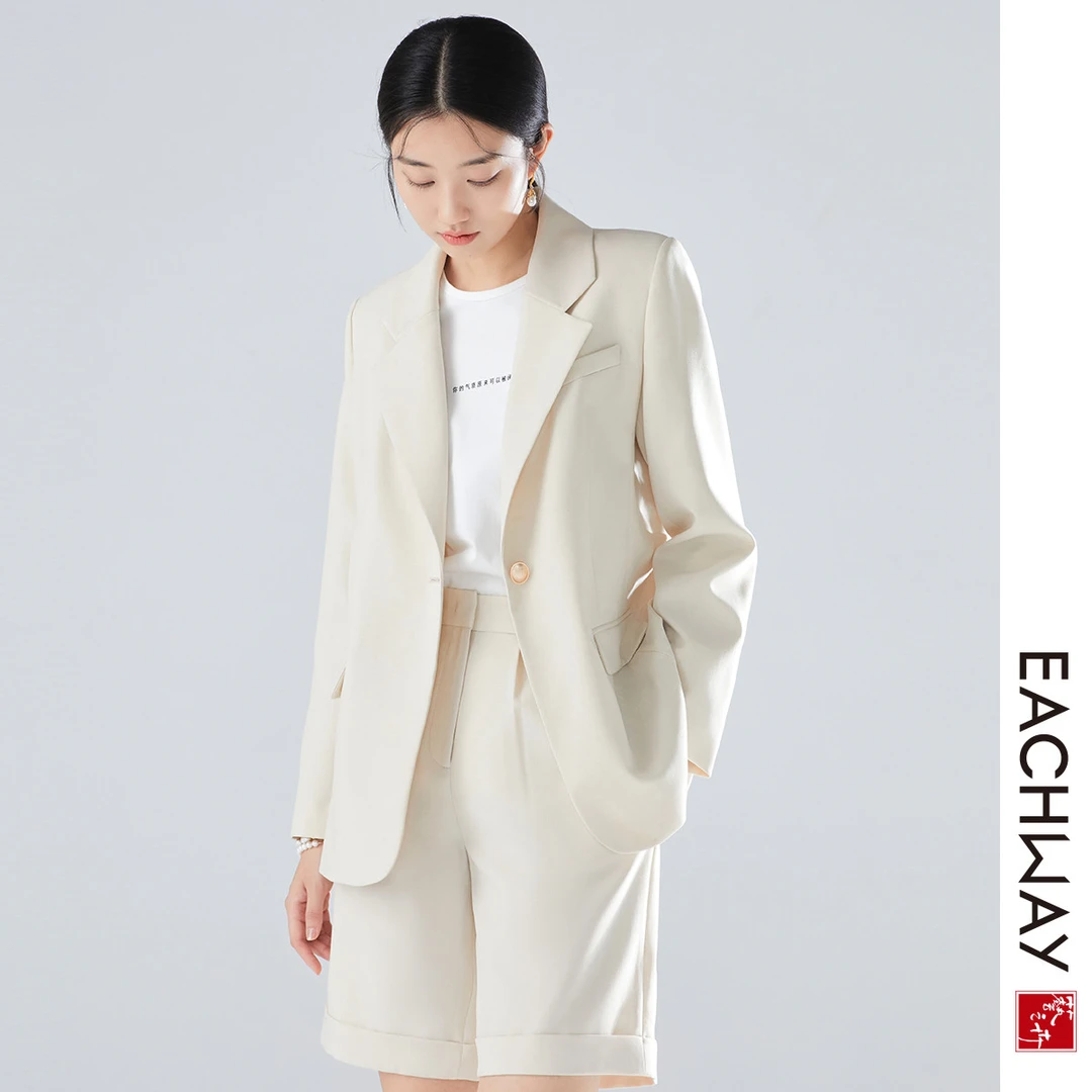 Eachway/艺之卉通勤百搭宽松休闲外套职场气质正装西服WPS3E00362