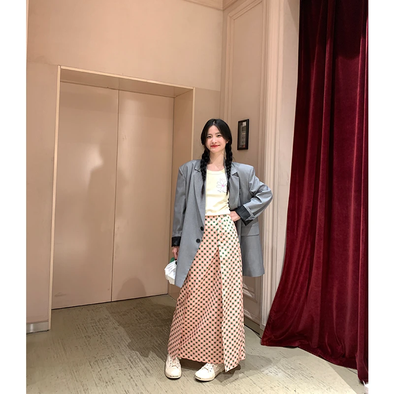 TOROON潘面条条【闭店清仓】3折 花朵印花无袖背心套装高腰半身裙