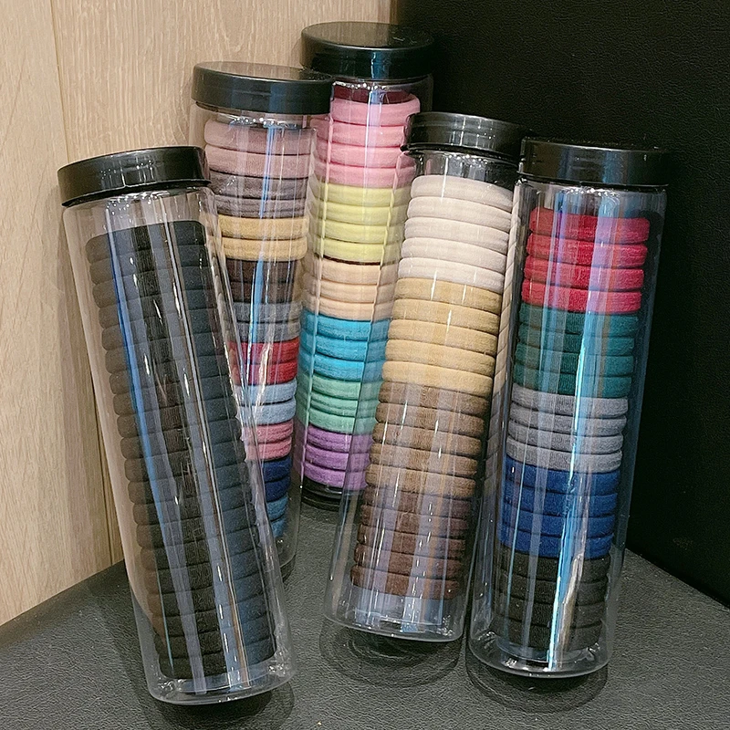 小橡皮筋女扎头高弹力耐用扎头发黑色皮套头绳扎马尾发圈发绳头饰