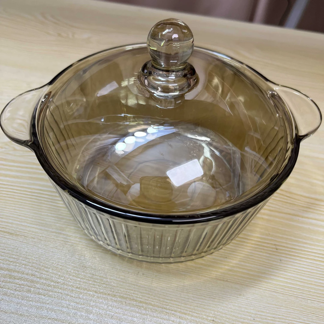 茶色煲耐热大汤玻璃盆创意碗